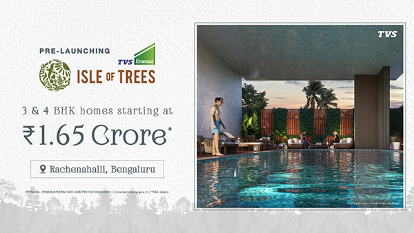 TVS Emerald Isle of Trees will be saling best Housing in Rachanahalli Bengaluru