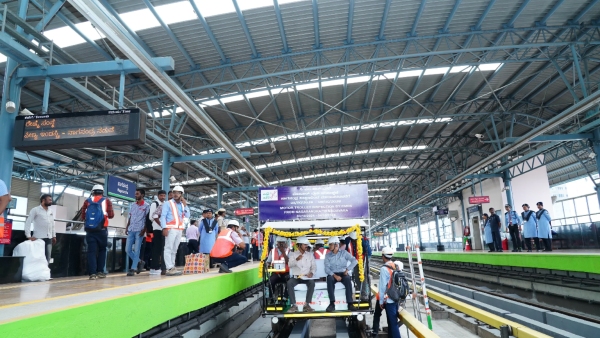 CMRS Inspection Successfull in Namma Metro Green Line Extension of till Madavara BMRCL