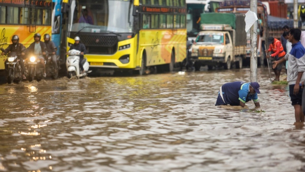 Bengaluru Rain It has been raining heavily in Bengaluru since morning