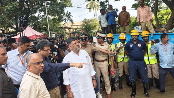 ಯಲಹಂಕ ಅಪಾರ್ಟ್ಮೆಂಟ್ ಸ್ಥಳಕ್ಕೆ ಡಿಸಿಎಂ ಭೇಟಿ