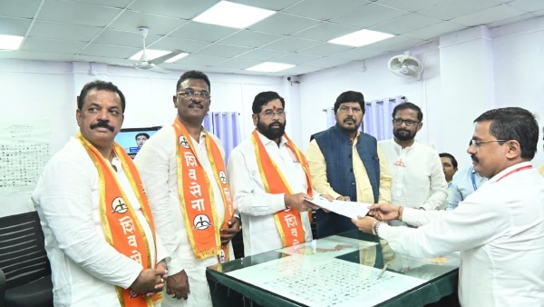 Maharashtra CM Eknath Shinde Filed Nomination For Assembly Elections Today