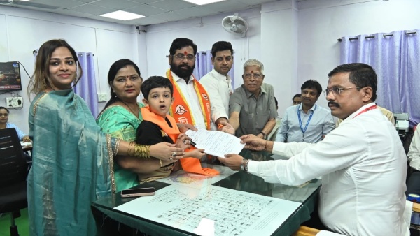Maharashtra CM Eknath Shinde Filed Nomination For Assembly Elections Today