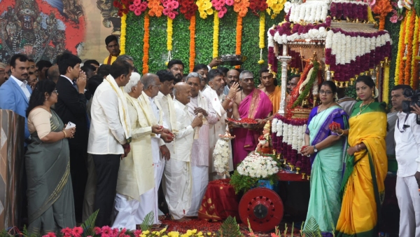 Mysuru Dussehra Festival 2024 Inaugurated by literaturist Dr Hampa Nagarajayya on 3rd Oct