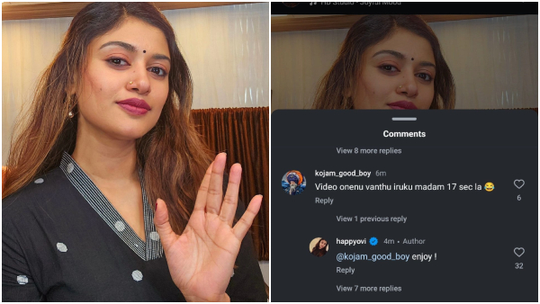 Oviya responds to private video leak