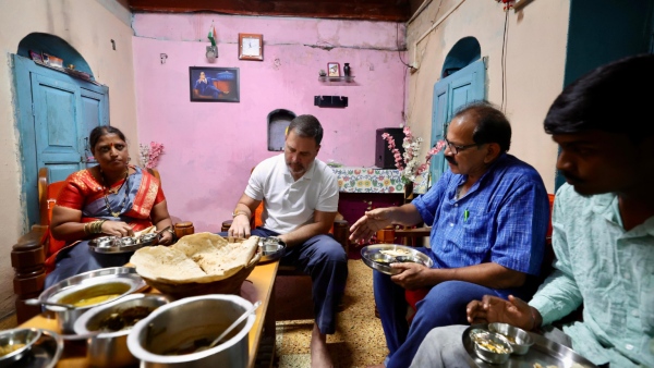 Rahul Gandhi Prepared A Dish In The Kitchen Of A Dalit Home