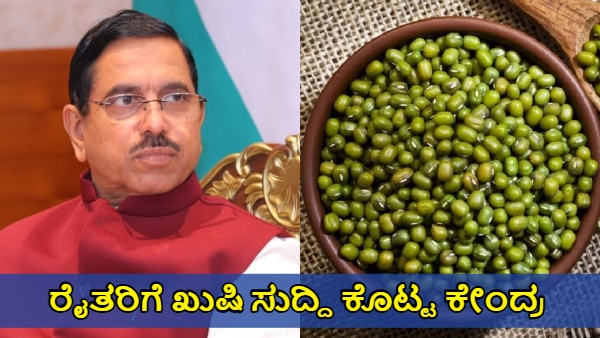 Central Issued Order to Buy Mung Bean From Karnataka Farmers with MSP