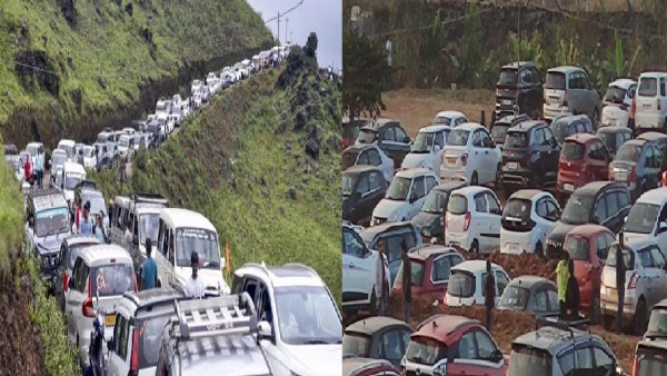 Chikkaballapur traffic increased by tourists without parking riders suffer