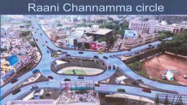 what is reason for the halt in the Hubballi flyover work Why is it doubtful that it will start now
