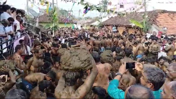 Kannadigaru celebrated Gore festival today on the border of Chamarajanagar district Kannadigaru celebrated Gore festival today on the border of Chamarajanagar district