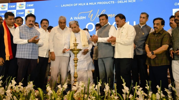 CM Siddaramaiah Launches Sale Of Nandini Products In New Delhi
