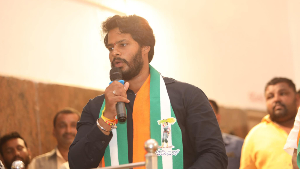 Channapatna By-election C P Yogeshwar defection Once In 6 Years Says Nikhil Kumaraswamy