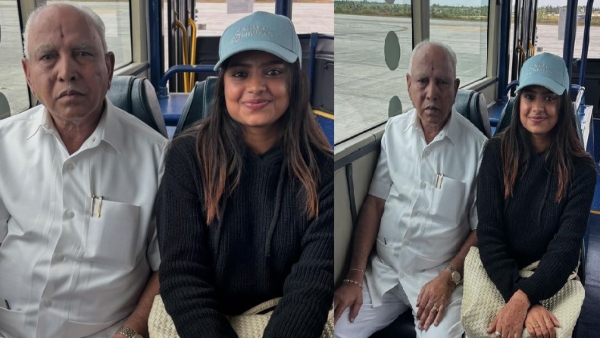 sonu srinivas gowda travel with former cm bs yediyurappa photo viral