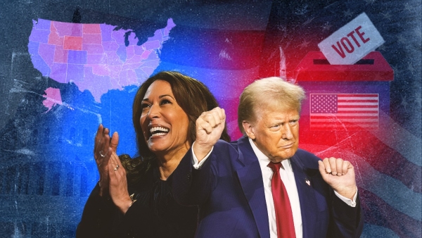 US Elections 2024 Live Updates on Polling Results and analysis of Trump vs Harris in Kannada