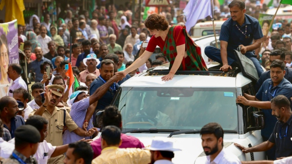 Wayanad Results Priyanka Gandhi leads by a huge margin of 65 000 votes