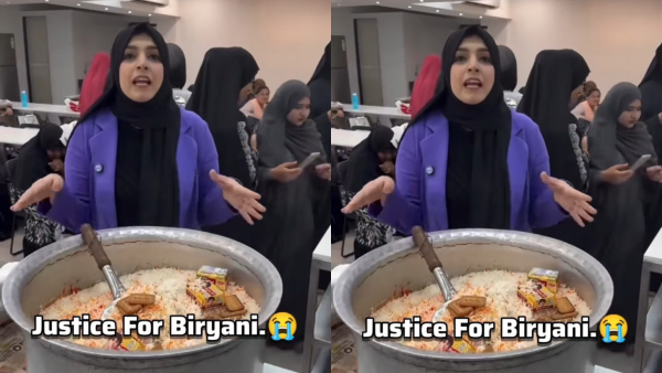 A Video Of A Young Woman Making Biryani With Parle G Biscuits Has Gone Viral