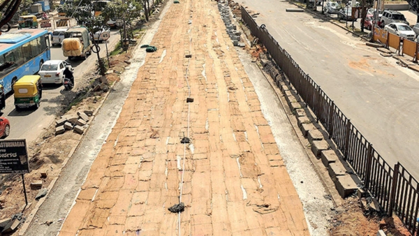 BBMP Start white-topping work on 157-km-long road in Bengaluru Opposition from people