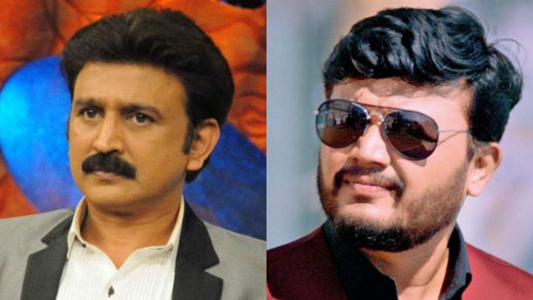 Actor Golden Star Ganesh and Ramesh Aravind Fall into Manhole video viral