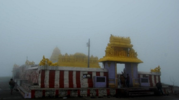 Snow rainfall at Himavad Gopalaswamy Hills