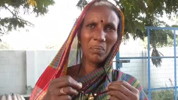 Woman Who Bought Mangalya Chain From Grihalakshmi Money In Koppal Woman Who Bought Mangalya Chain From Grihalakshmi Money In Koppal