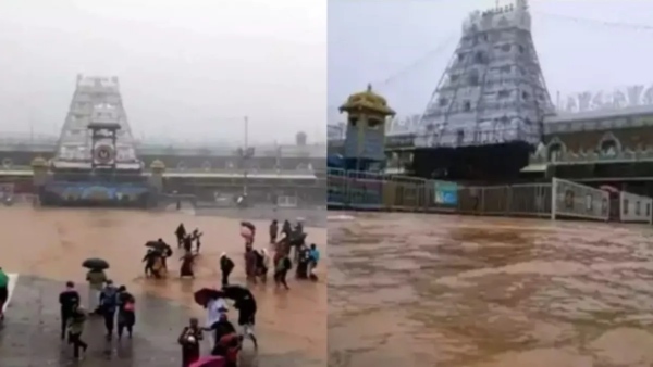 heavy rains in tirumala - ttd alert