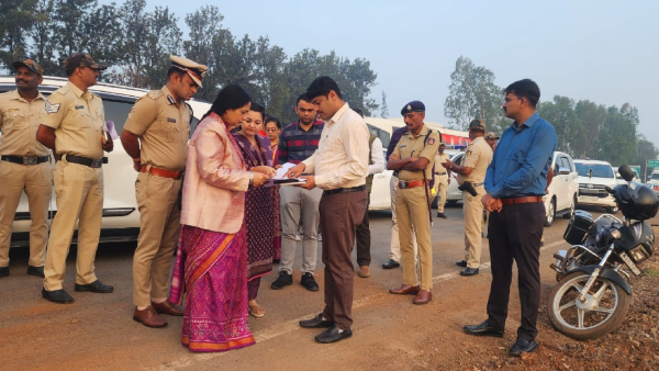 Inspection of Hubli Dharwad Bypass road widening work
