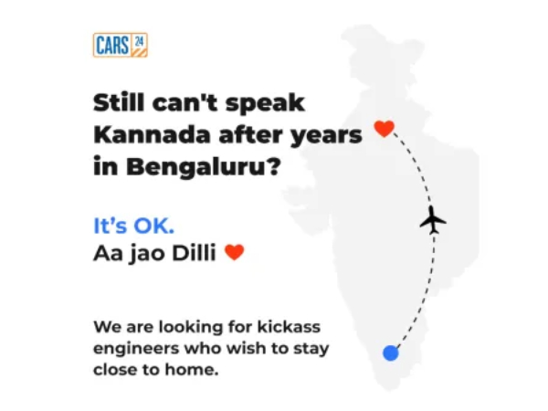 Kannadigas revenge Car24 huge reactions social media after stating leave Bengaluru and come to Delhi