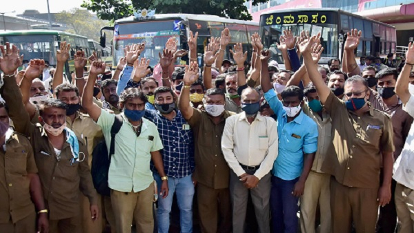 Karnataka Transport Employees Threaten Strike Political Sparks Fly Between JDS And Congress
