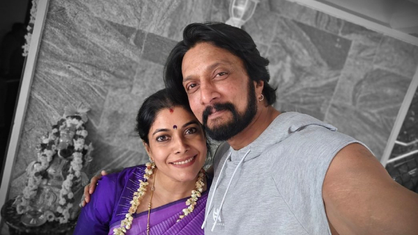 Kiccha Sudeep Max Movie Released Wife Priya Performs Special Pooja For Success
