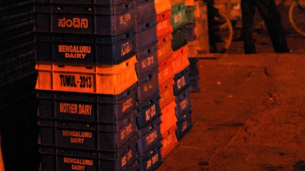 Thieves Have Stolen The Milk Kept Near The Milk Booth In Bengaluru