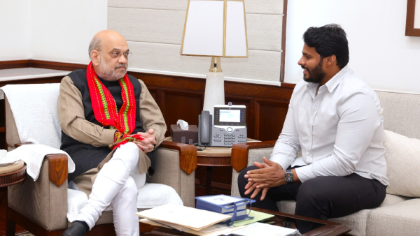 Nikhil Kumaraswamy Meets Union Minister Amit Shah