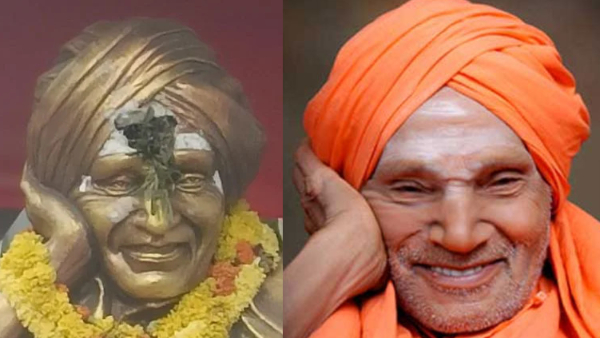 Siddaganga mutt shivakumara swamiji idol destroy man arrescted