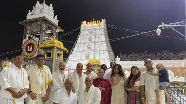 Hatrick Hero Shivarajkumar And Family Visit Tirupati Before Going America