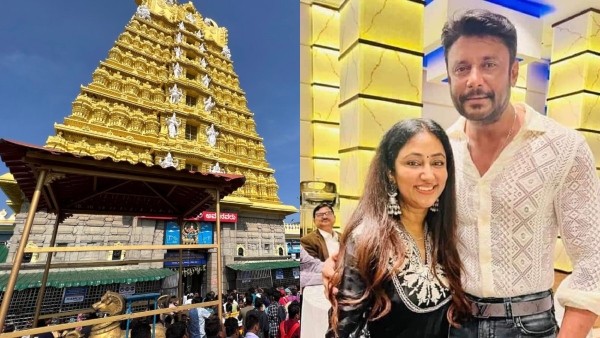 Actor Darshan Thoogudeepa Family Perform Special Pooja at Mysuru Chamundeshwari Temple After Bail
