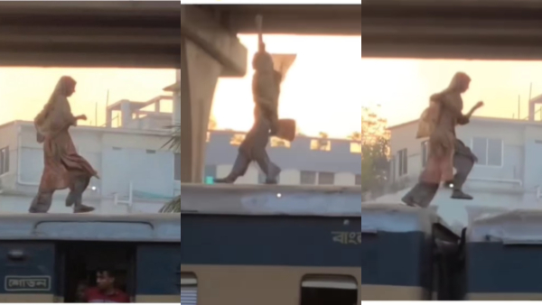 A Women Run and Dance on Top of Train Video Goes Viral Netizens Reacts