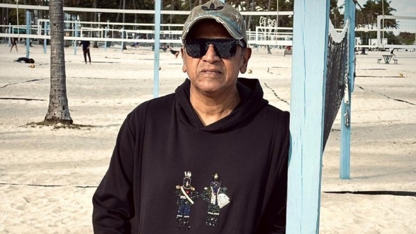 Actor Shivarajkumar And Wife Geetha Shivarajkumar Enjoy Beach Outing Post-Surgery In The US