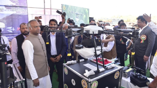 Karnataka Launches Agricultural Drone Spraying Centres In Kalaburagi District