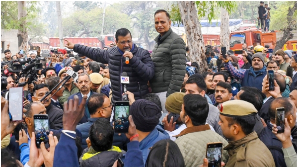 kejriwal warns slum dwellers against voting for bjp delhi election