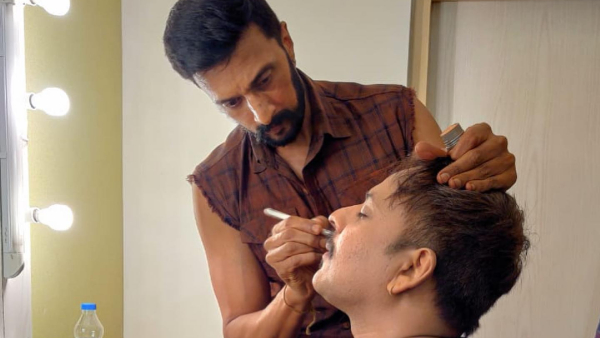 Actor Kiccha Sudeep Talks About Anchor Akul Balaji Intelligence Actor Kiccha Sudeep Talks About Anchor Akul Balaji Intelligence