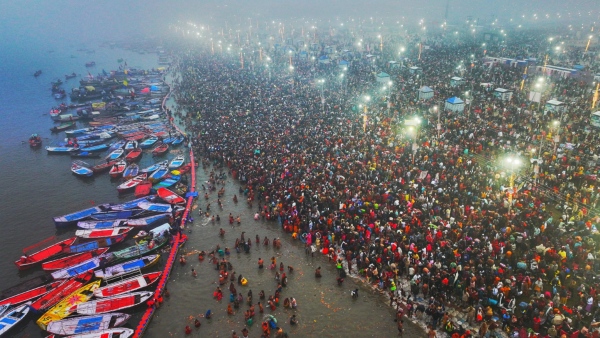 Grand Start To Maha Kumbh Mela In Prayagraj 50000 QR Codes Installed For Pilgrim Guidance