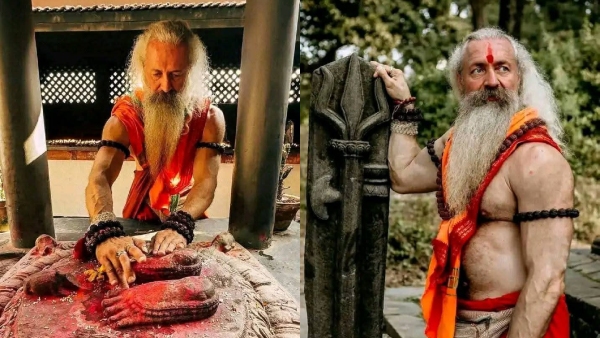 Russian Saint Muscular Baba Gains Attention At Mahakumbh Mela In Prayagraj