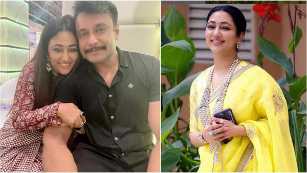 vijayalakshmi shares photo celebrating sankranti festival with husband darshan thoogudeepa