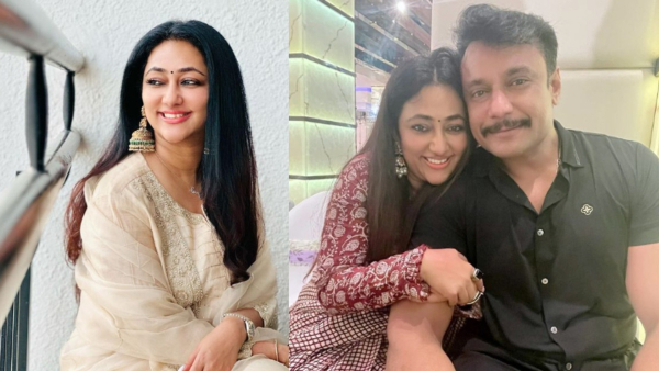 vijayalakshmi shares photo celebrating sankranti festival with husband darshan thoogudeepa