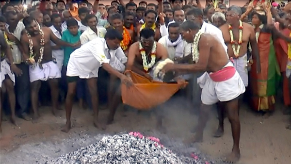 Satyavati Devi Fire Offering Festival in Chamarajanagar A Unique Celebration