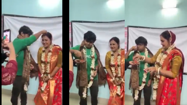 Video Viral of Female Professor Married Her Young Student in Classroom at Kolkata