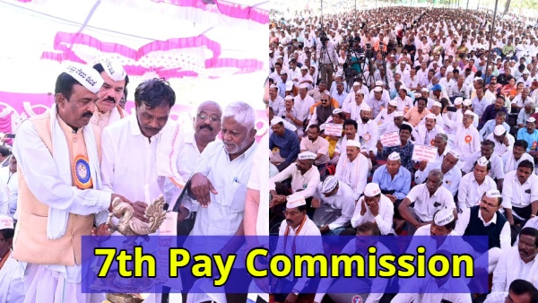 7th Pay Commission Karnataka Retired Employees begins Indefinite Protest in Bengaluru