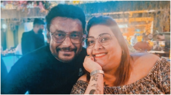 darshan thoogudeepa attends rakshitha brother rana wedding with wife vijayalakshmi