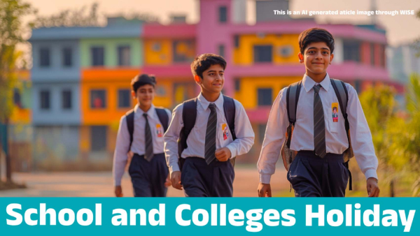 Holiday Declared to School and College in This District of State on February 7