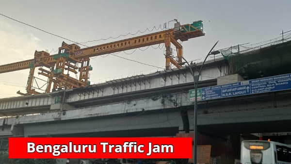Traffic Jam After HSR Layout Flyover Closed for Motorists Due To Namma Metro Blue line Work Traffic Jam After HSR Layout Flyover Closed for Motorists Due To Namma Metro Blue line Work