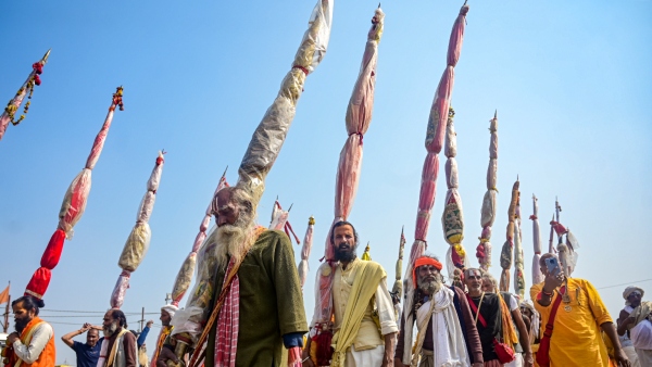 118-Member International Delegation Visits Maha Kumbh Mela In Prayagraj