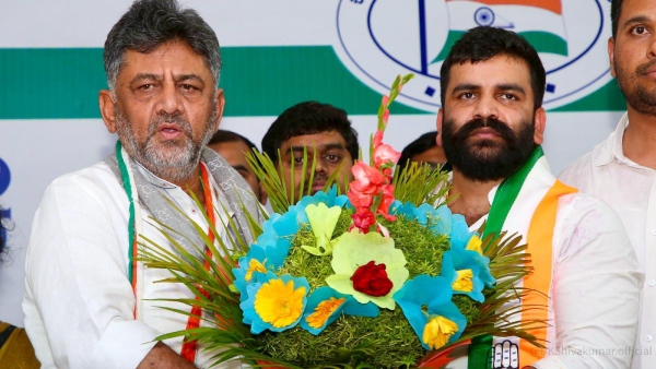 BJP MLA Munirathna Files Complaint Against DK Shivakumar Over Commission Allegations